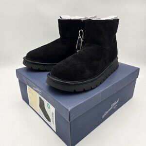 Universal Thread Womens Black Memory Foam Ankle Boots Size 8 Suede Finish